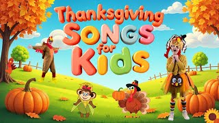 Turkey Wobble amp More  Thanksgiving Songs for Kids [upl. by Henderson]