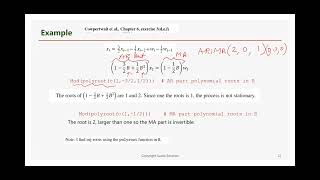 Chapter 6 5 Determining Stationarity and Invertibility [upl. by Osnohpla591]