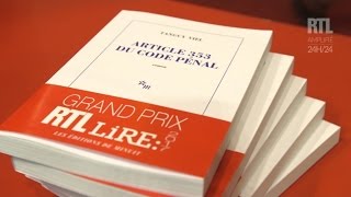 Tanguy Viel reçoit le Grand Prix RTLLire 2017 [upl. by Barlow]