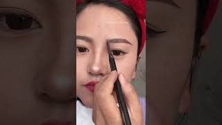 Simple And Easy Way To Draw Perfectly Eyebrow Shape With Pencil forbeginners [upl. by Nair]