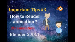 How to render animation Blender 2931 2D Animation Hindi Important Tips 3 [upl. by Lehcor487]