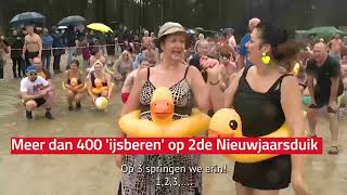 400 ijsberen op nieuwjaarsduik Lilse Bergen [upl. by Fleming507]