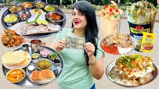 Living on Rs 1000 for 24 Hours Challenge  Nashik Food Challenge [upl. by Adlay]