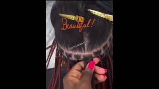 🤩SMALL INDIVIDUAL BRAIDS 😍braids braidstyles braidtutorial [upl. by Awad]