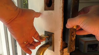 How to Remove and Repair a Mortise Door Lock [upl. by Towney499]