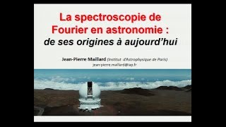 La spectroscopie de Fourier en astronomie  de ses origines à nos jours [upl. by Esirec]