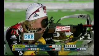 Biathlon Sprint der Damen in Oberhof 2012 [upl. by Ahseken766]