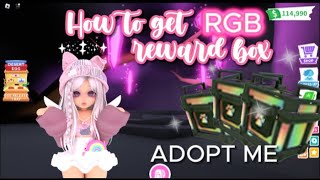 How to get free RGB reward box in Adopt Me Roblox [upl. by Bills12]