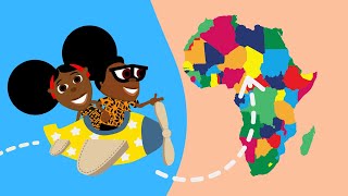 Lets Go On A Trip Around Africa  Bino and Fino Kids Songs  Dance [upl. by Eciruam32]