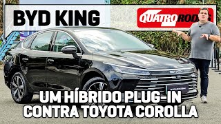 BYD King é híbrido de 200 cv que FAZ 28 KML e ameaça Toyota Corolla [upl. by Gillespie]