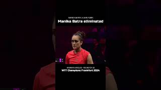 Manika Batra vs Shin Yubin WTT Frankfurt 2024 👍 shorts tabletennis short [upl. by Gnuhp]