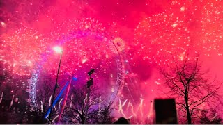 New Year 2024 grand celebrations at London amazing fireworks newyear2024 londonbridge [upl. by Atims]