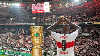 Canstatter Kurve🎉 VfB Stuttgart Fans feiern DFB Pokal Sieg gegen Dortmund  Emotionale Jubelstürme [upl. by Tips]