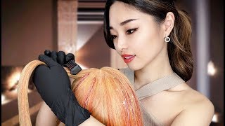 ASMR Relaxing Hair Dye with Hair Chalk and Tinsels [upl. by Avle]