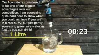 Sawyer Squeeze Water Filter Flowrate [upl. by Kermie]