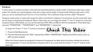 How To Transpose a MAudio KeyRig 49 [upl. by Rein]