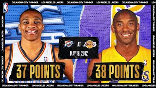 Westbrook amp Kobe Duel KD Hits Clutch Shot  NBATogetherLive Classic Game [upl. by Thornie]