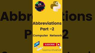 Important Abbreviations Computer Network Part 2CBSE [upl. by Eenad]