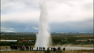 Geysir Hot Springs in Iceland [upl. by Aehsat749]