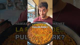 PAELLA DE PULLED PORK LO HAS PROBADO EN A TU GUSTO paella paellalovers paellas valenciafood [upl. by Fanchie]