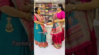 Pashmina silk saree  silk saree  new design saree  latest saree  trending saree [upl. by Otho]