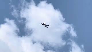 US Navy F4U Corsair Geneseo air show [upl. by Fanchette]