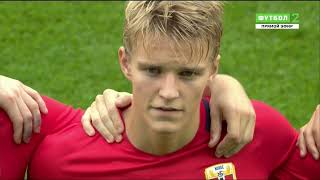 Martin Odegaard vs England U21 Euro qualifying 06092016 [upl. by Mountford554]