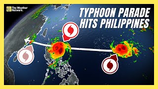 5 Typhoons in 3 Weeks Hit the Philippines Yet Another is on the Way [upl. by Aros]