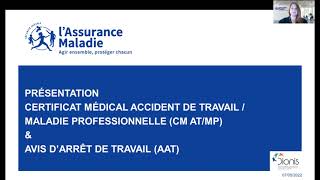 Présentation  Vidéo des CIS sur le certificat médical ATMP amp AAT [upl. by Malia865]