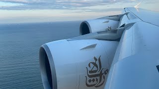 EMIRATES A380  Beautiful Sunset Landing  JFK [upl. by Nico]