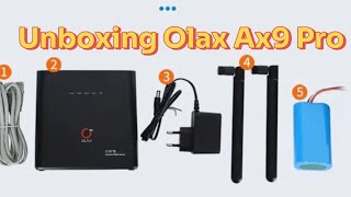 Unboxing Modem Wifi Olax AX9 Pro Band 28 [upl. by Otiragram532]