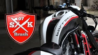 ⭐️ HarleyDavidson Night Rod quotBarracudaquot by SKBrush Custombike Review [upl. by Dietz928]