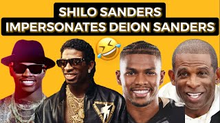 Shilo Sanders Impersonates DEION SANDERS Coach Prime shilosanders deionsanders coachprime [upl. by Nivri]