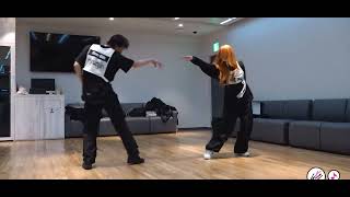 Hyunjin x Yeji Play With Fire dance practice behind [upl. by Harland]