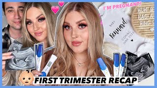 IM PREGNANT 🤰💓 first trimester recap symptoms scans and more [upl. by Johnny]