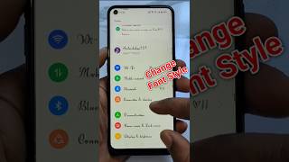 Change Font Style In Any Android Phones  smartphone font style changefontstyle [upl. by Anytsirk]