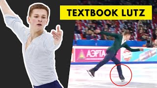 Mikhail Kolyada’s PERFECT LUTZ Edge Analysis  Russian Nationals 2021 [upl. by Verina144]