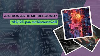 Aixtron Aktie mit Rebound 8212 pa mit Discount Call [upl. by Janene]