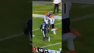 Joe borrow throw ja’marr chase a 40 yard touchdown nfl football cincinnatibengals subscribe [upl. by Amalbena]