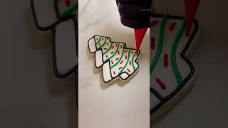 Who’s ready for some sweet holiday treats 🤍🎄christmastree cookiedecorating tree littledebbie [upl. by Nitram]