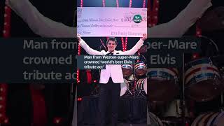 Emilio Santoro was crowned Ultimate Elvis Tribute Artist World Champion at a singoff itvnews [upl. by Gustavus]