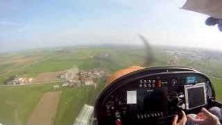 Takeoff and landing cockpit view  Evektor Eurostar EV97 [upl. by Aysahc]