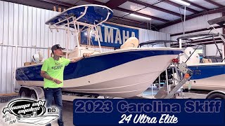 2023 Carolina Skiff 24 Ultra Elite Overview amp Walkaround 4K [upl. by Ketchum705]