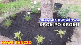 Grządka Kwiatowa Ozdobna KROK PO KROKU  Przygotowanie gleby Sadzenie Hortensji Trawy Budlei [upl. by Kelci]