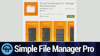 Simple File Manager Pro for Android [upl. by Lorusso]