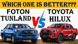 ALL NEW FOTON TUNLAND Vs ALL NEW Toyota HILUX  Which one is better [upl. by Lesde]