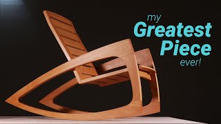 How to Build a Modern Rocking Chair  Woodworking [upl. by Foote]