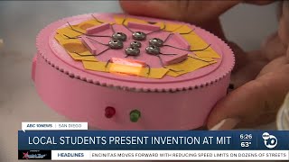 Local students present watch invention at MIT [upl. by Hollerman409]