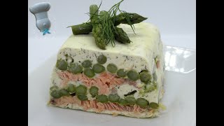 Recette de terrine dasperges au saumon [upl. by Iadrahs]