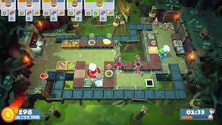 Overcooked 2 Level 43 2 Players 3 Stars [upl. by Jaala]